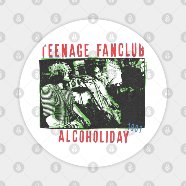 90s teenage fanclub // fanart by psycho99 Magnet by psninetynine